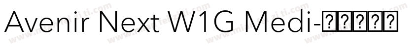 Avenir Next W1G Medi字体转换